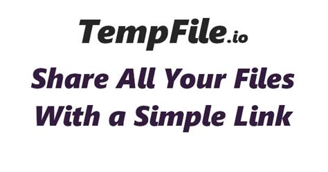 TempFile.io — Temporary File Upload .